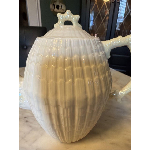 Add timeless Irish elegance to your collection with this stunning vintage Belleek Parian China teapot in the coveted...