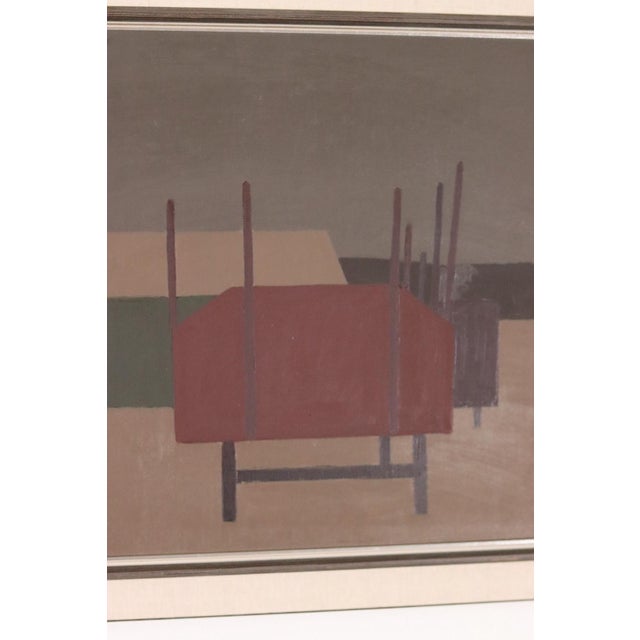 Arne Olsson, Partition, 1960s, Oil & Acrylic on Canvas, Framed For Sale - Image 10 of 17