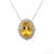 Traditional Natural Citrine Diamond Necklace 14k Gold 11.93 TCW Certified For Sale - Image 3 of 12
