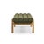 Julianna Green Textured Fabric Bench For Sale - Image 4 of 6