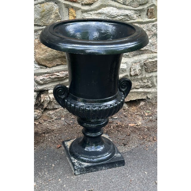 Late 20th Century Cast Iron Haddo House Urn in the Style of William Adam of Scotland For Sale - Image 14 of 14
