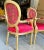 Tufted Chair Red French Rococo Style - Set of 2 For Sale - Image 4 of 7