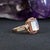 5.9Ct Rainbow Moonstone Ring With Diamond & Pink Sapphire Accents: 14k Gold Ring For Sale In Columbus - Image 6 of 9