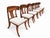 Stunning Set Walnut Klismos Dining Chairs Set of 8 W/Cushions For Sale - Image 4 of 7