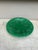French Green Majolica Grapes Plate , circa 1880. 9 inches diameter.