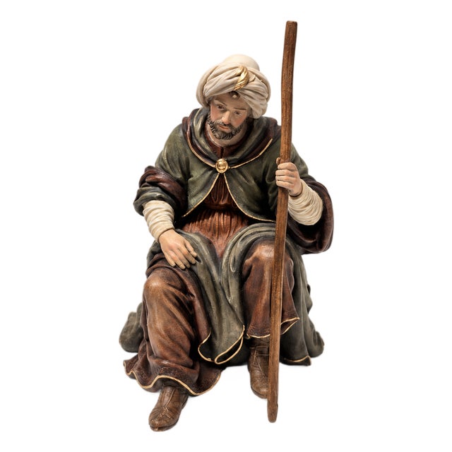 Seated Nativity Shepherd For Sale