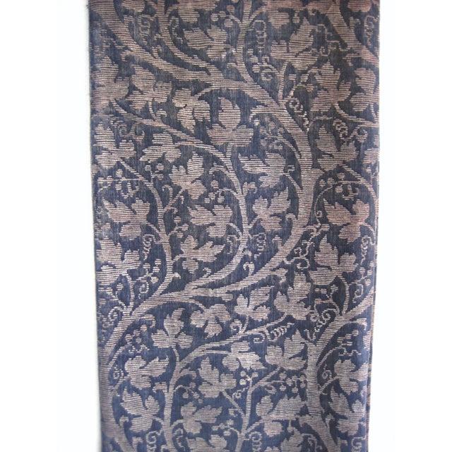 Fortuny was famous for printed cotton and also for silk but not only , also for printed velvet , here we have a navy bleu...