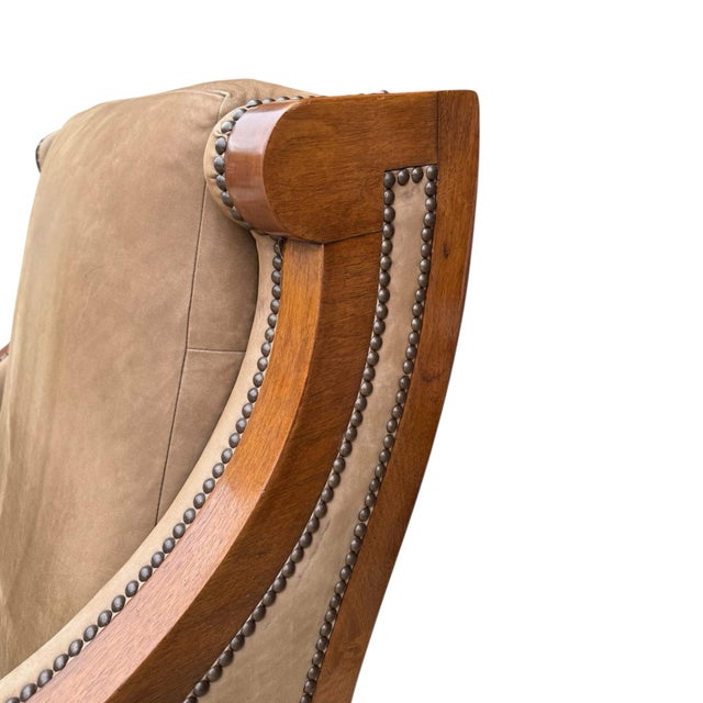 Art Deco Dessin Founir London Club Chair For Sale - Image 3 of 7