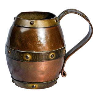 Antique Wonderful Handmade Copper Arts and Crafts Style Mug Cup For Sale