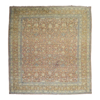Early 20th Century Zabihi Collection Indian Floral Room Size Rug - 10'7" x 13'6" For Sale