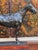 Wood Large Cast Metal Horse Sculpture on Wood Plinth, First Half of the 20th Century For Sale - Image 7 of 10