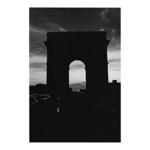1984 Paris Arc De Triomphe at Night Photograph by Don Ware