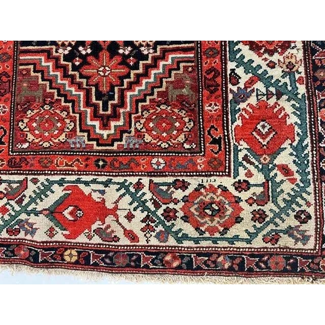 Textile 1920's Antique Malayer Runner, 3'4" X 11'9" For Sale - Image 7 of 10