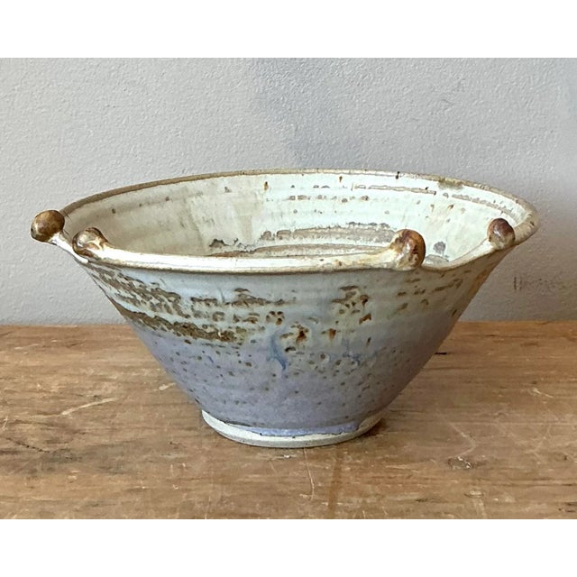 Vintage Boho Studio Pottery Bowl For Sale In West Palm - Image 6 of 7