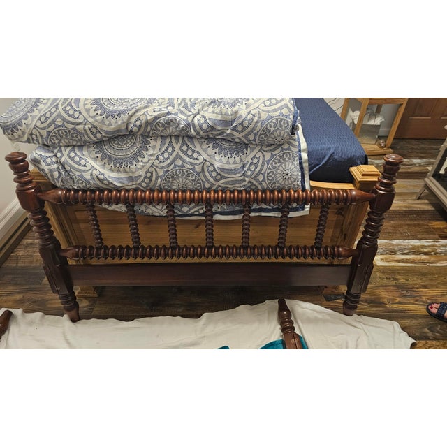 Antique Davis Furniture Company, full size solid walnut spindle bed. This bed is in very good condition. Value & Resale:...