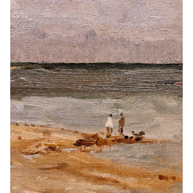 Charles Fries -C.1910s View of Coronado Peninsula in S. Diego-Oil Painting For Sale In Los Angeles - Image 6 of 9