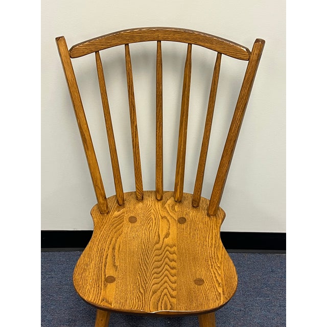 1990s Hunt Country Rustic Windsor Side Chairs - A Pair For Sale - Image 5 of 12