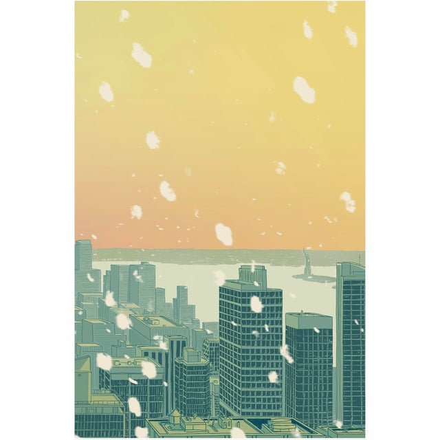 Contemporary Empire State Building Triptych Limited Edition Print on Entrada Rag by Marz Junior For Sale - Image 3 of 11
