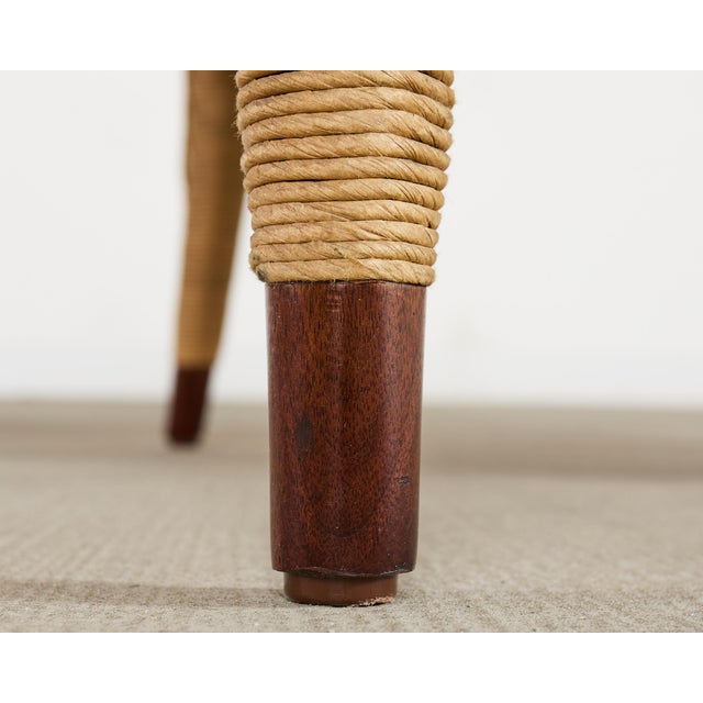 Set of Ten Bill Sofield McGuire Danish Cord Cocoon Dining Chairs For Sale - Image 18 of 18