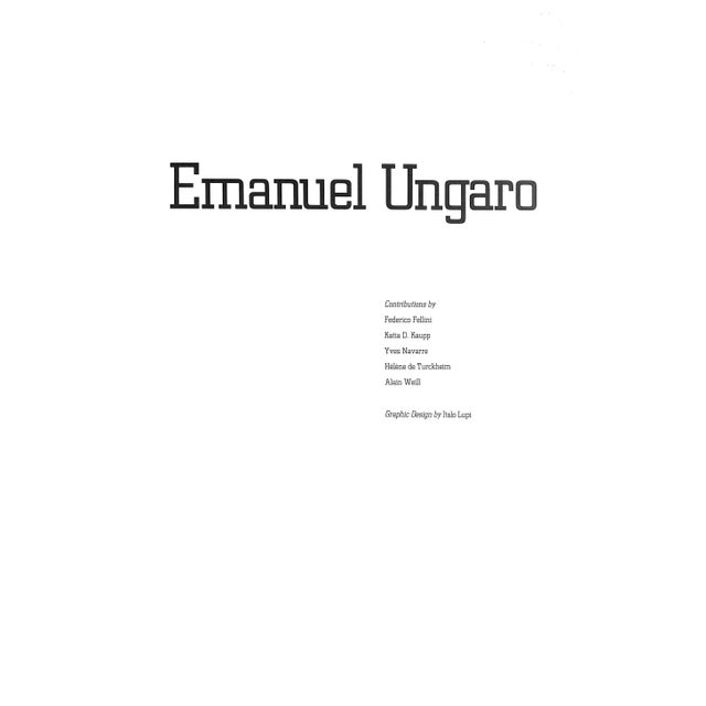 [271] pp. Electa/ Elemond Editori Associati In publisher's cardboard slipcase 1992 13 3/8" x 9" Emanuel Ungaro (13...