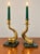 Vintage Antique Dolphin / Fish Form Brass & Marble Candle Holders made of brass with antique style dolphin brass candle...