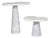 Carrara Marble Side Tables by Angelo Mangiarotti for Skipper, 1975, Set of 2 For Sale