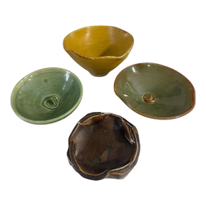 Set of Four Hand Made Ceramic Bowls