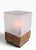 Laurel Lamp Company Mid 20th Century Danish Modern Cork and Glass Table Lamp For Sale - Image 4 of 17
