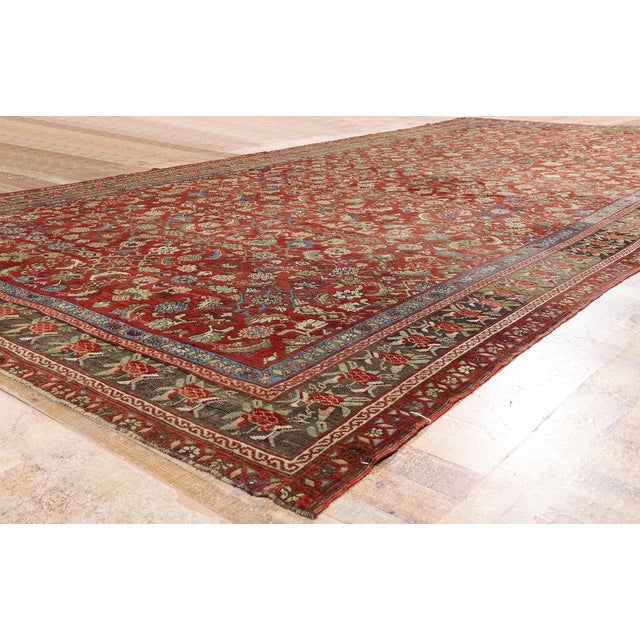 Red Late 19th Century Persian Karabakh Rug, 08'02 X 16'04 For Sale - Image 8 of 10