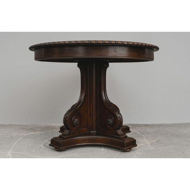 Late 19th Century Historicist Table in Oak For Sale - Image 14 of 17