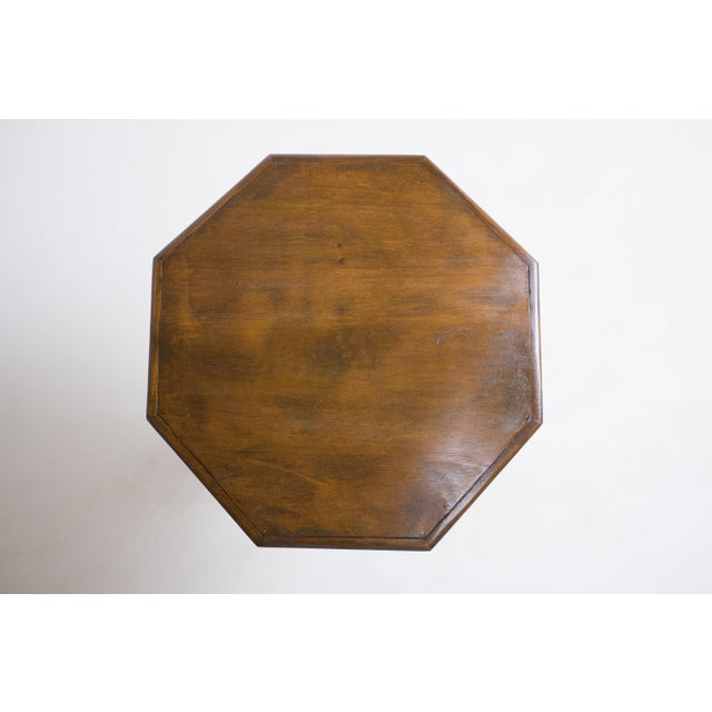 1920s Art Deco Amsterdam School Octagonal Side Table, 1920s For Sale - Image 5 of 18