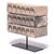 This stack of three molded ceramic tsa tsa bricks depict Buddhist deities. Each was a meditation created in a monastery by...