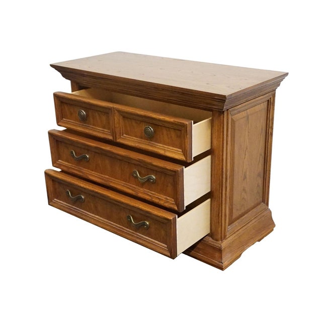 Thomasville Furniture Renaissance Collection Solid Oak 39" Nightstand Chest 34511-110 For Sale In Kansas City - Image 6 of 13