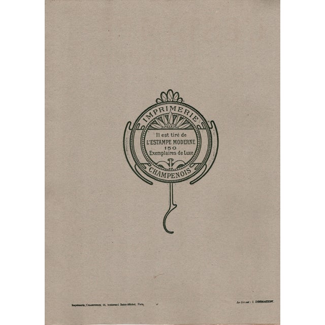 Hans Christiansen, L'Heure du Berger, Nude, 1898, Lithograph on Paper For Sale - Image 10 of 12