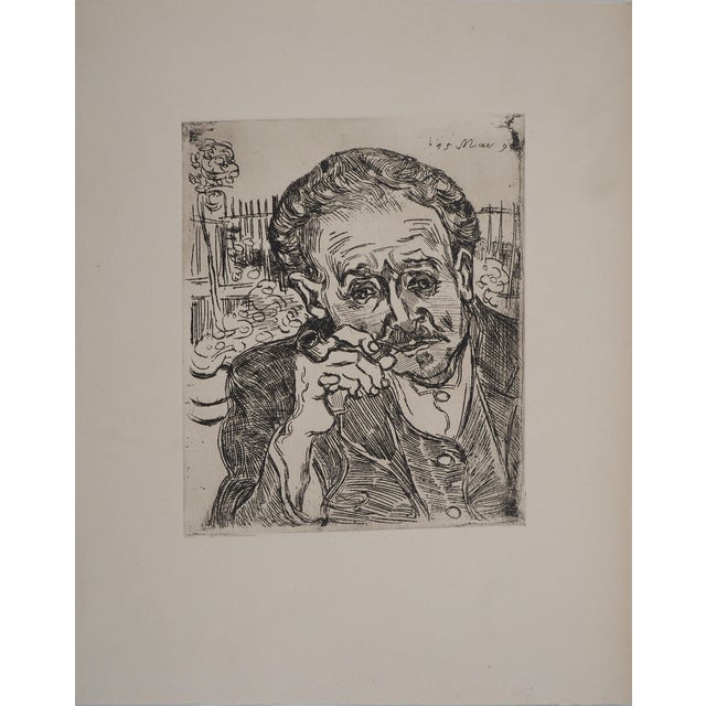 After Vincent Van Gogh, Portrait of Doctor Gachet, Engraving For Sale