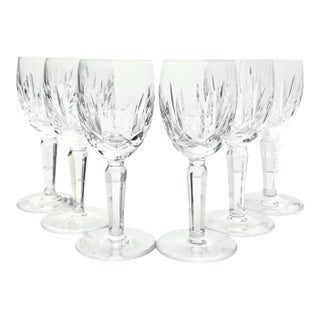 1980s Waterford “Kildare” Set of 6 White Wine Glasses - Set of 6 For Sale
