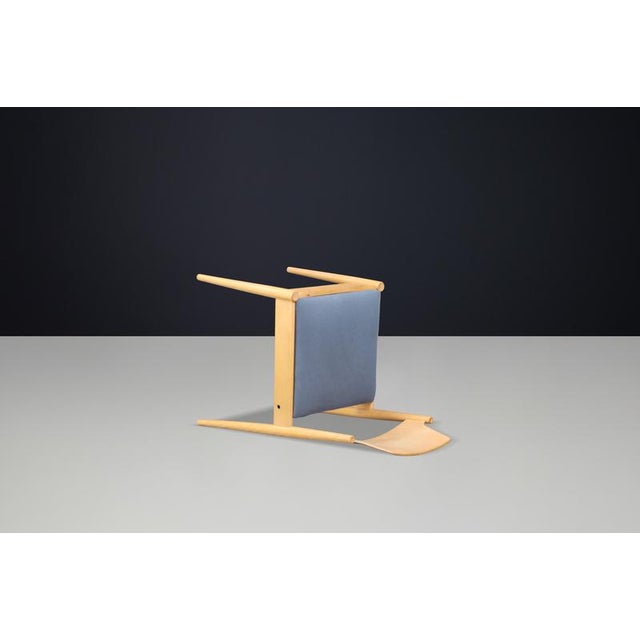 Blue SE 119 Dining Chair with Blue Upholstery by Egon Eiermann, 1950s For Sale - Image 8 of 9