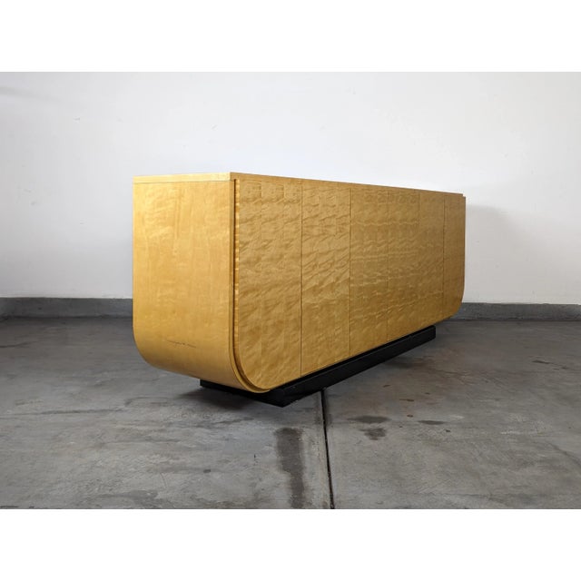 1980s Mid Century Buffet by Pace With Lacquered Maple Finish - Labeled For Sale In San Diego - Image 6 of 12