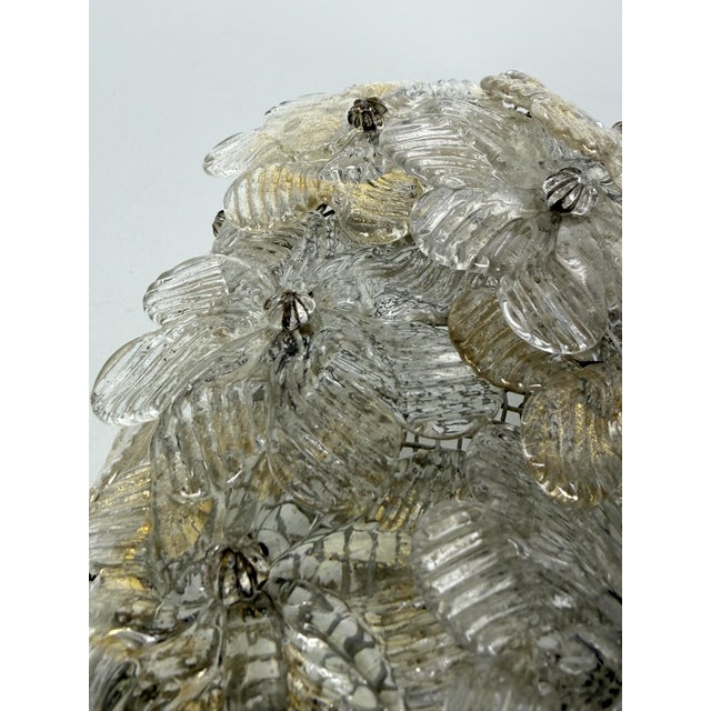 Barovier & Toso Murano Glass Wall Lamp in the style of Barovier & Toso, 1940s For Sale - Image 4 of 10