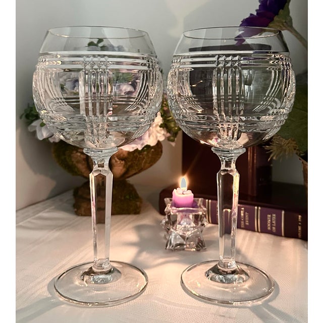 Vintage Birdbath Ralph Lauren Glen Plaid Goblets - A Pair For Sale In Phoenix - Image 6 of 10