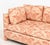 Late 20th Century Pink and White Linen Upholstered Three-Seat Sofa For Sale - Image 5 of 9