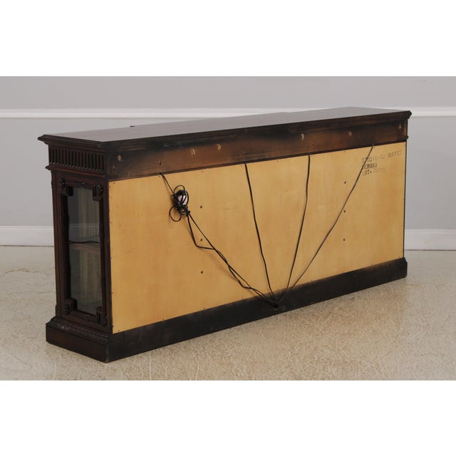 Hickory White Co Regency Sideboard Buffet Curio Cabinet For Sale - Image 16 of 18