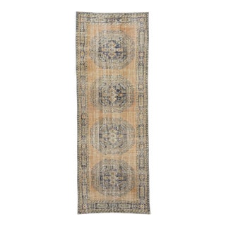 Turkish Vintage Rug 4'1" x 11'4" #21392 For Sale