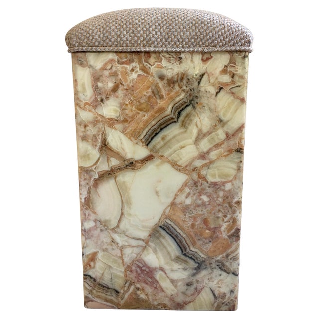 1970s Mid-Century Modern Onyx Stone Bench, 1970s For Sale - Image 5 of 7