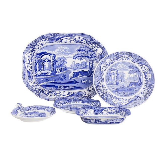 Plates in Spode Earthenware, Set of 5 For Sale - Image 6 of 6