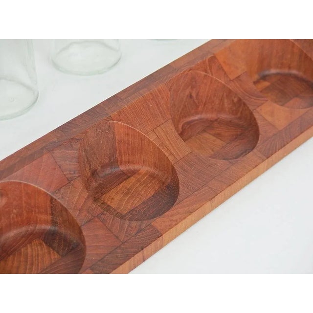 Brown Teak Spice Rack from Digsmed, Set of 6 For Sale - Image 8 of 11