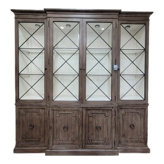 Bernhardt Canyon Ridge China Cabinet Separate Base and Deck For Sale