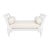 Michael Taylor White Marine Lacquer Teak Gibbings Bench For Sale