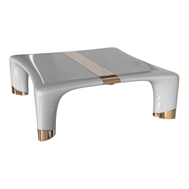 "Perla" Coffee Table with Stainless Steel and Bronze Details Bizimyer Furniture. Unmatched. Unrivalled. Designed by Hasan...