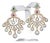 Certified Natural 116CT VS F Diamond Emerald Ruby Pearl 18K Gold 2-IN-1 Earrings, A Pair For Sale